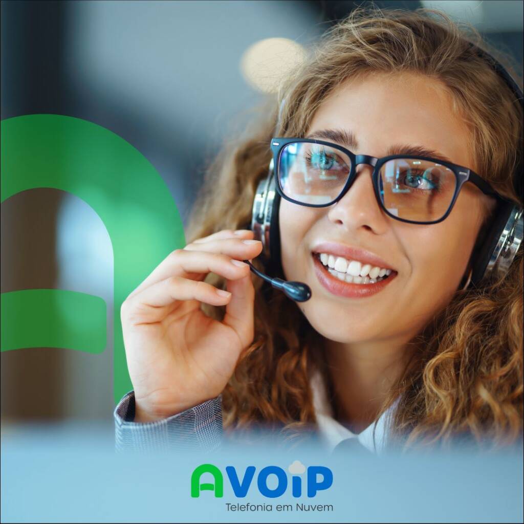 Mulher utilizando siptrunk